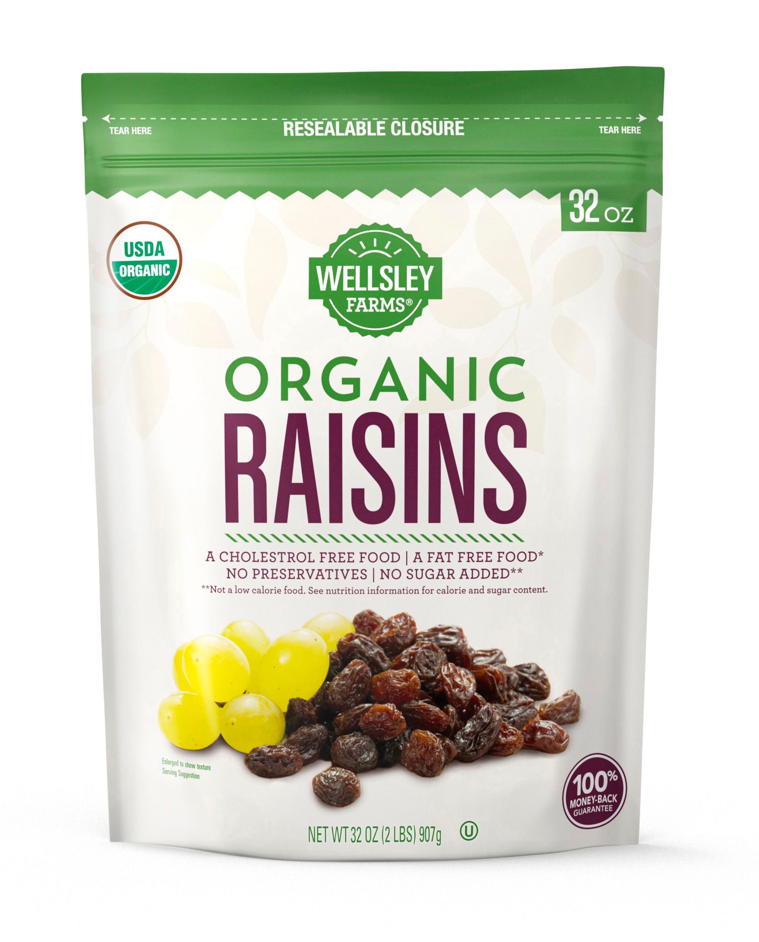 Wellsley Farms Organic Raisins, 2 lbs.