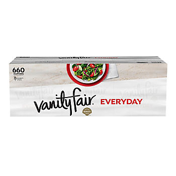 White Vanity Fair Everyday Napkins 2 pk 100 ct