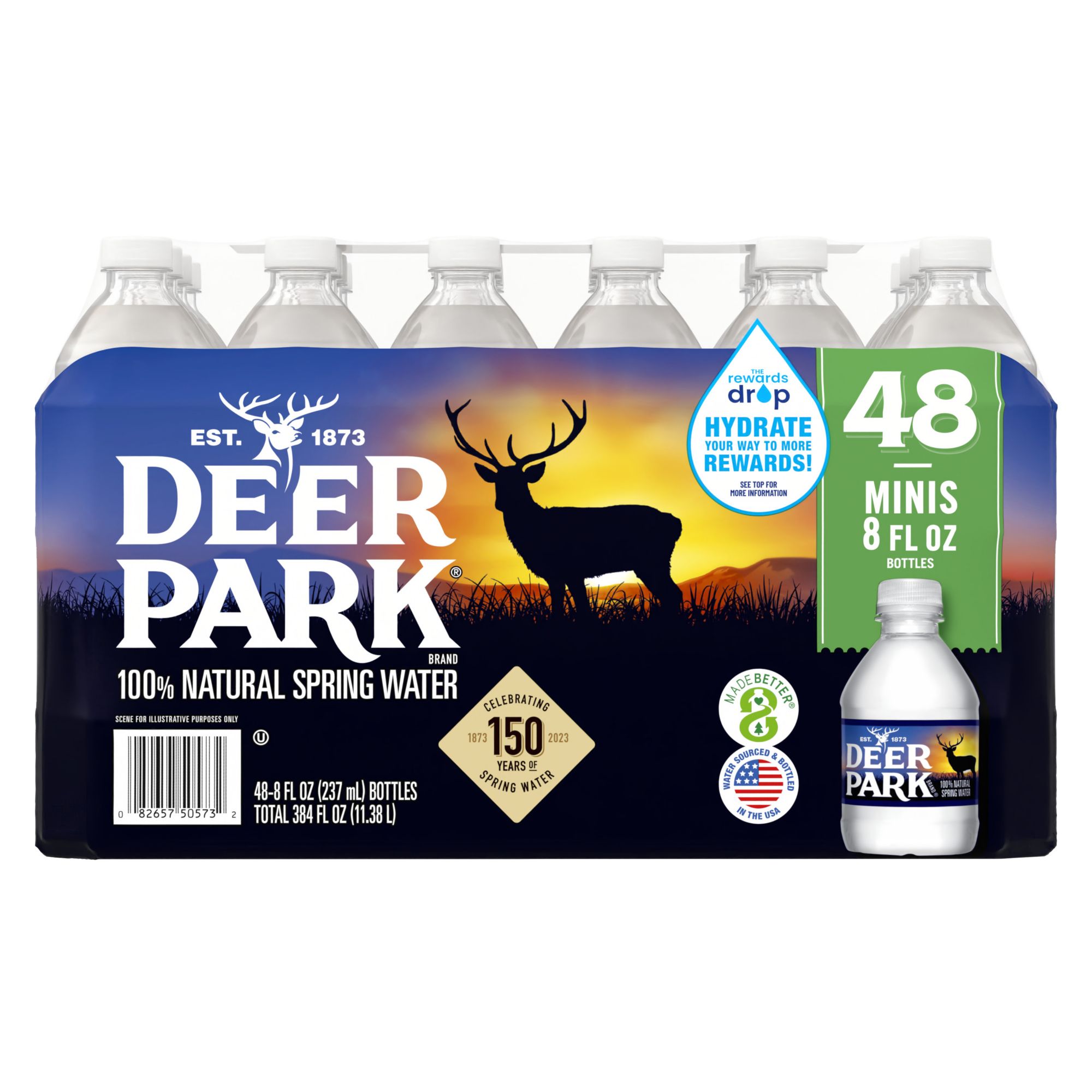 Deer Park 100% Natural Spring Water, 48 pk./8 oz.