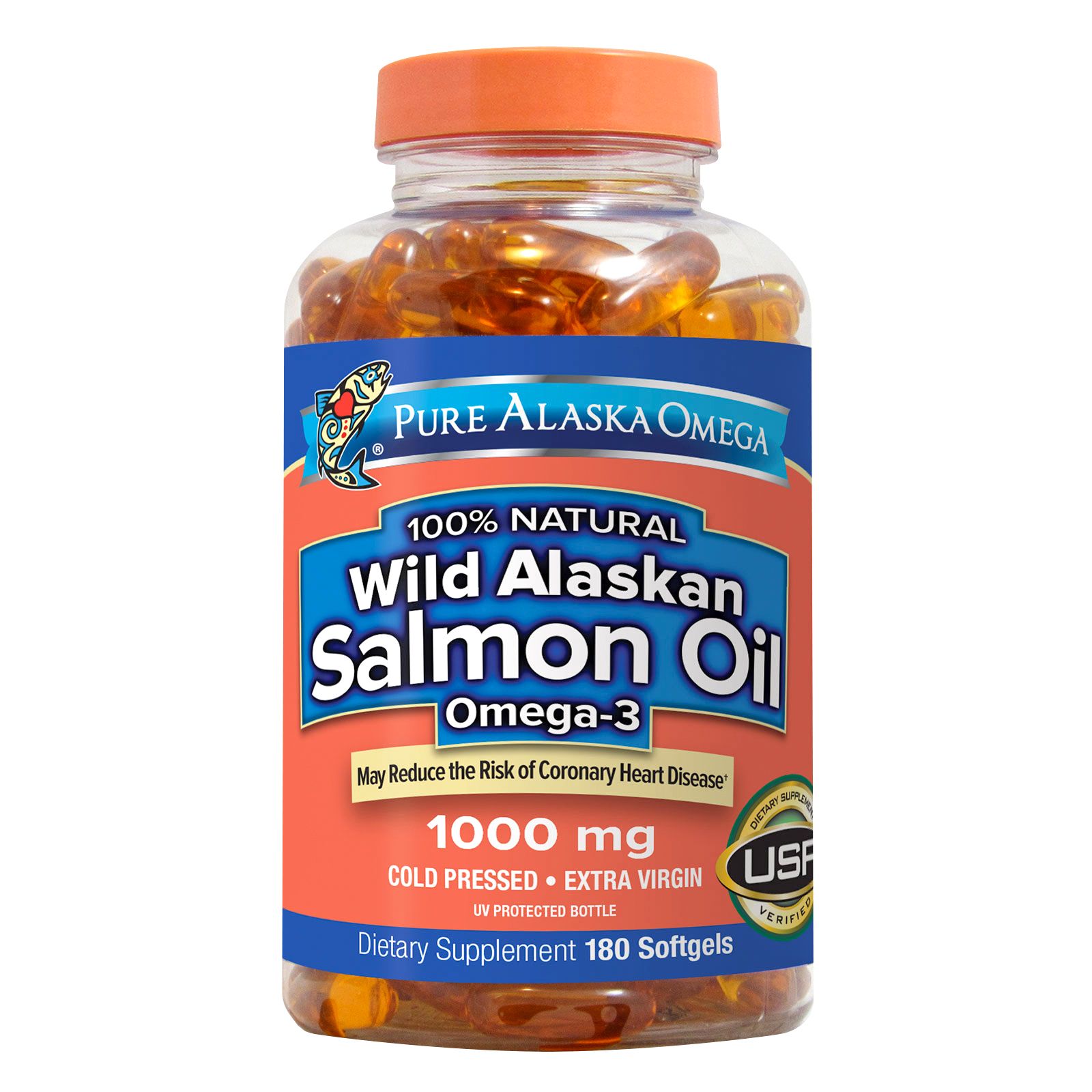 Pure Alaska Omega Wild Salmon Oil, 1000mg, 180 ct.