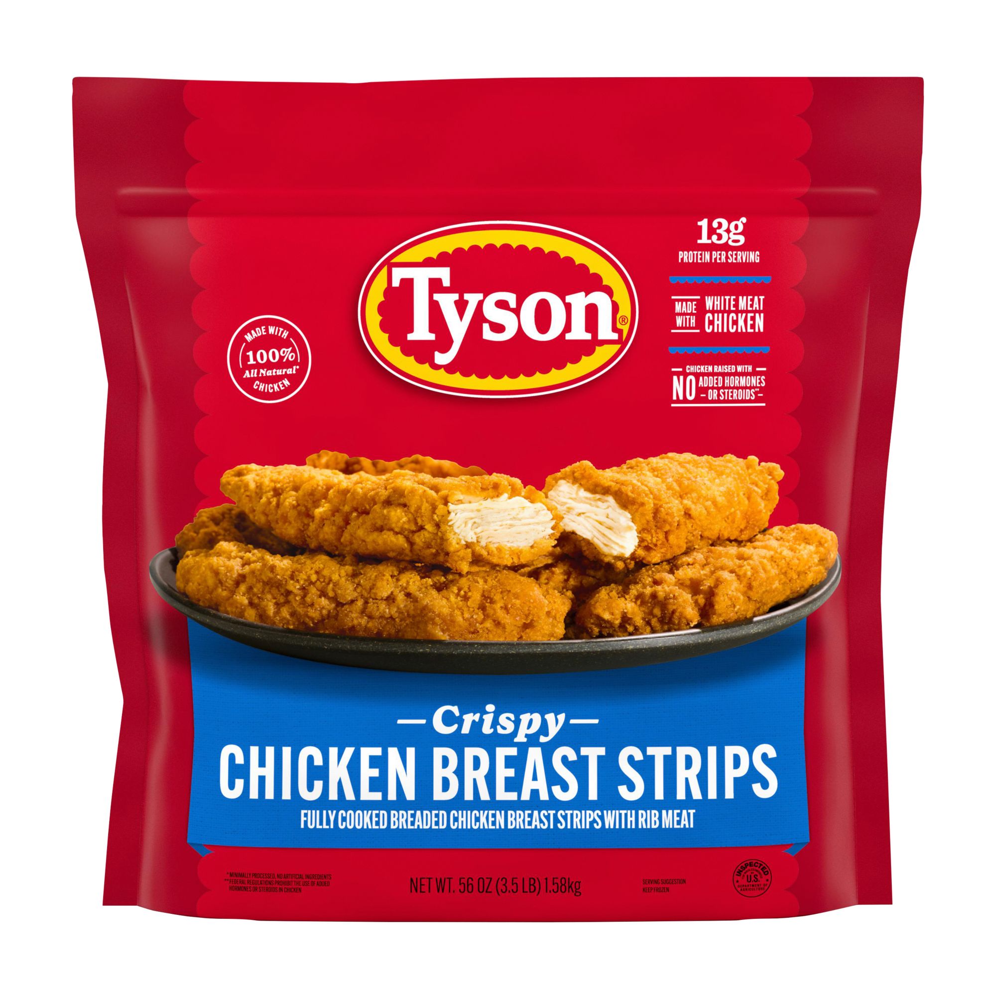 Tyson Frozen Crispy Chicken Strips, 3.5 lbs.