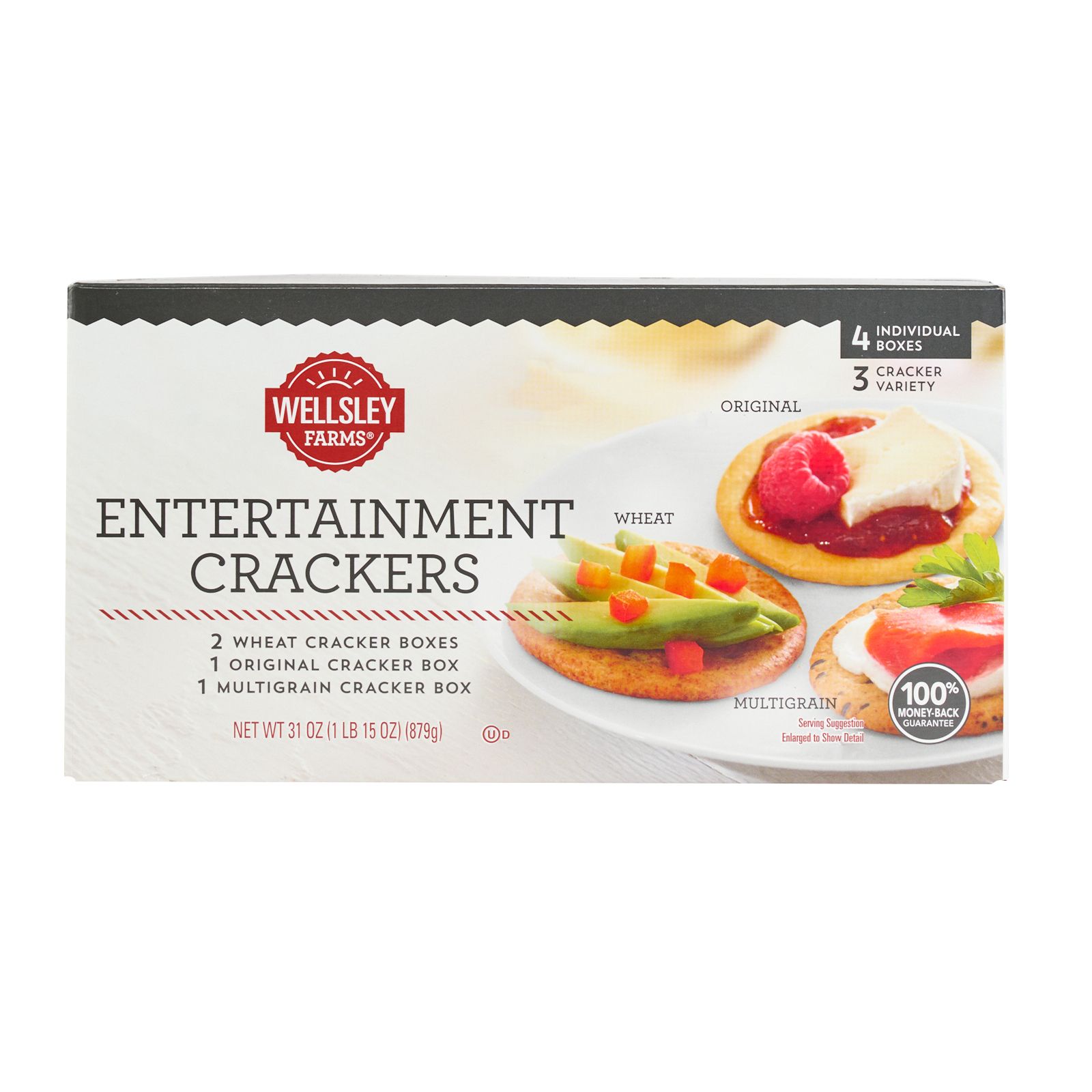 Wellsley Farms Entertainment Crackers, 4 pk./31 oz.