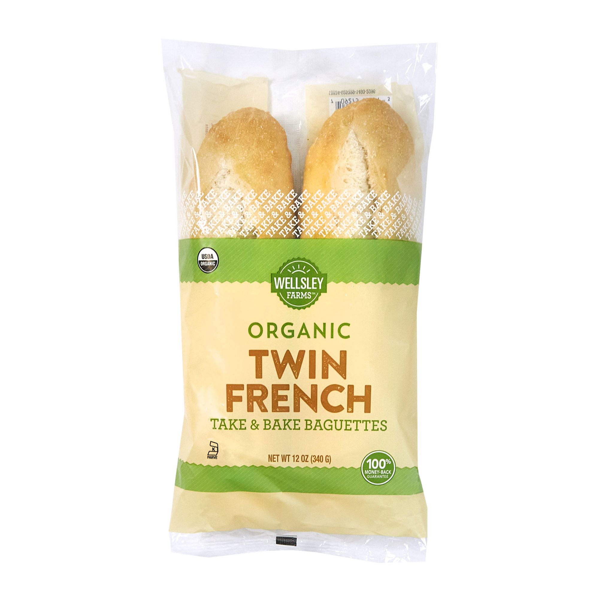 Wellsley Farms Organic French Demi Baguette, 2 ct.