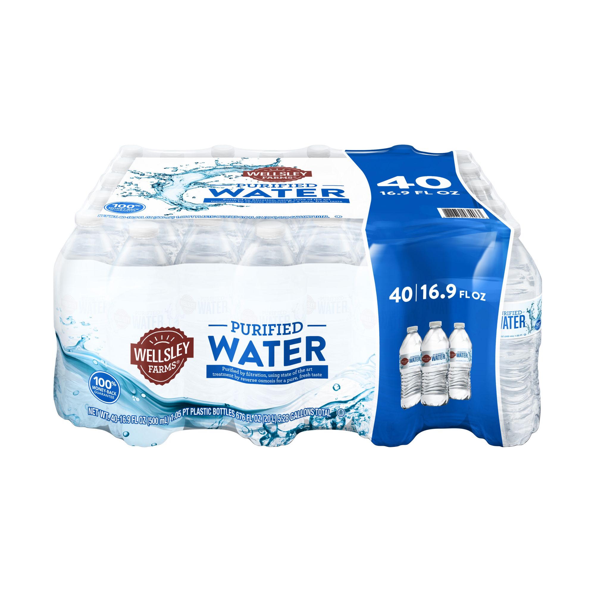 Wellsley Farms Purified Water, 40 pk./16.9 oz.