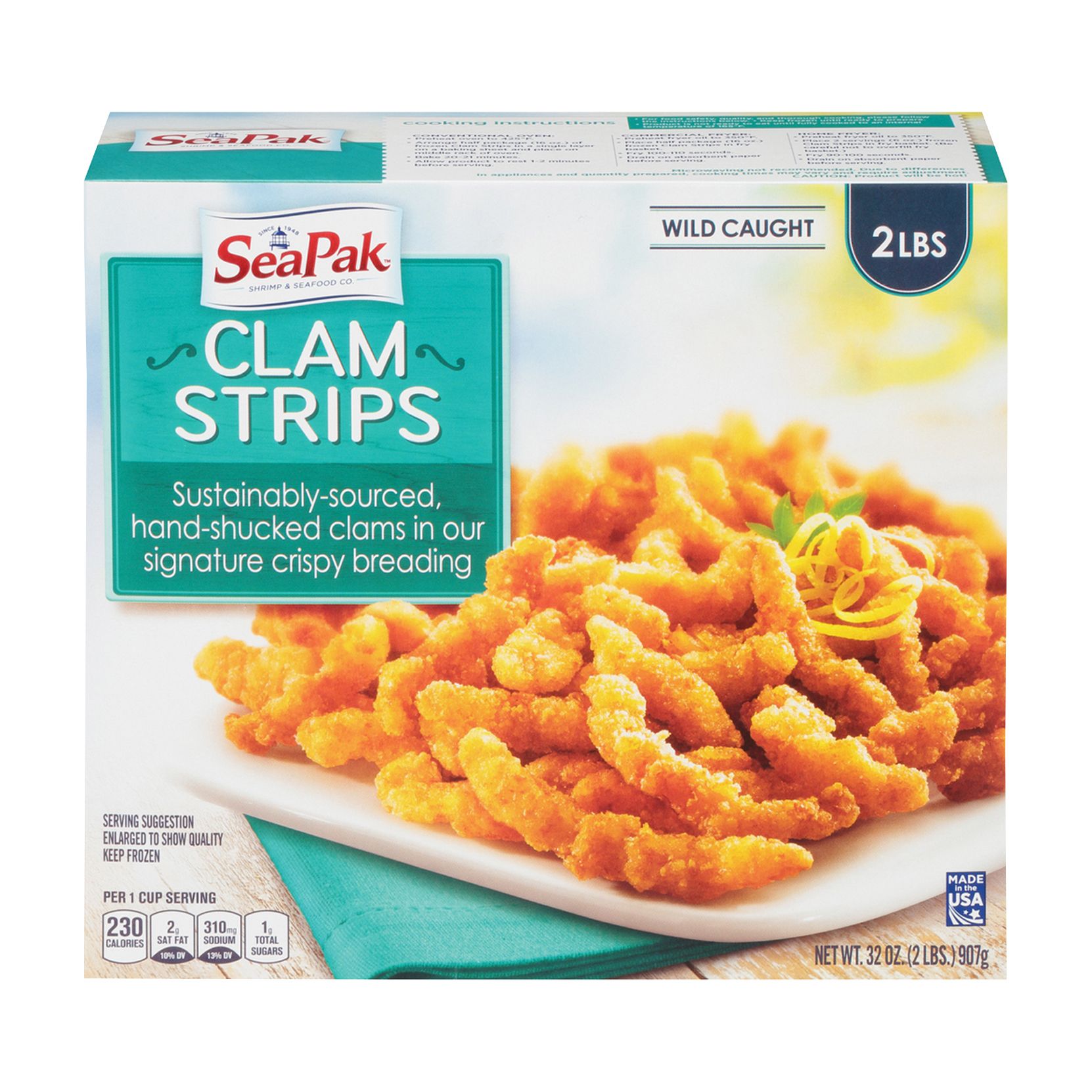 SeaPak Clam Strips, 2 lbs.