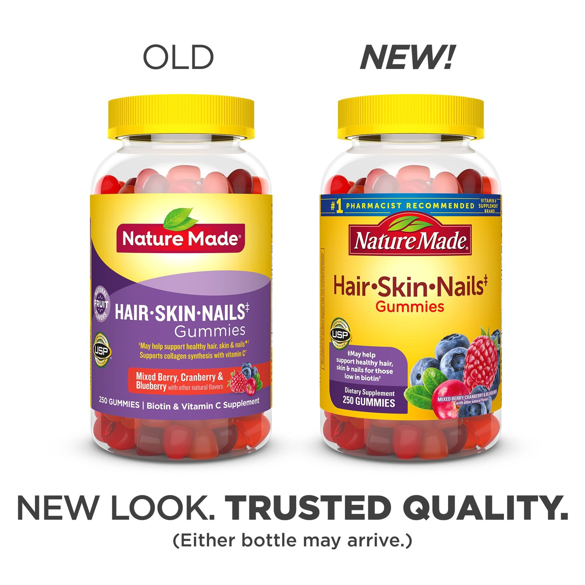 Nature Made Hair Skin And Nails Gummy Supplement 250 Ct Bjs