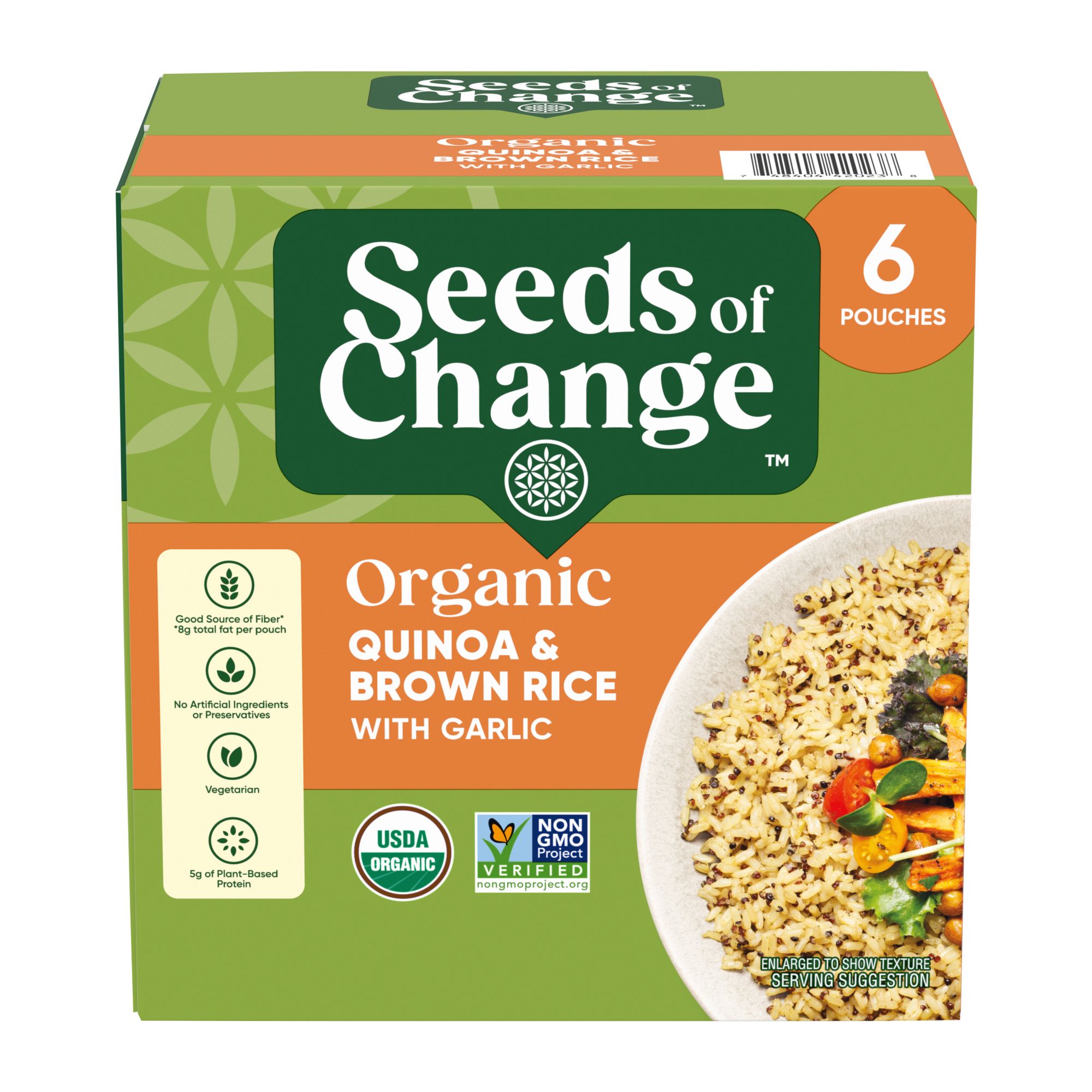 Seeds of Change Certified Organic Quinoa & Brown Rice with Garlic, 6 pk./8.5 oz.