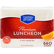Berkley Jensen 13&quot; Premium Luncheon Napkins, 660 ct. - White