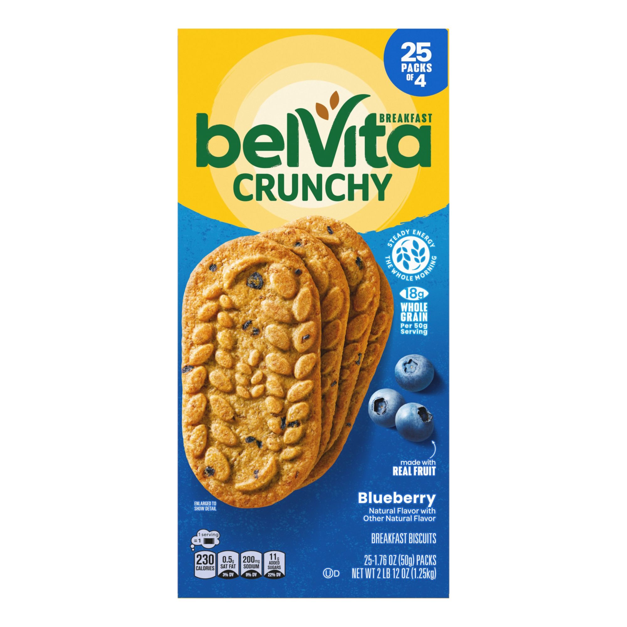 belVita Blueberry Breakfast Biscuits, 25 pk.