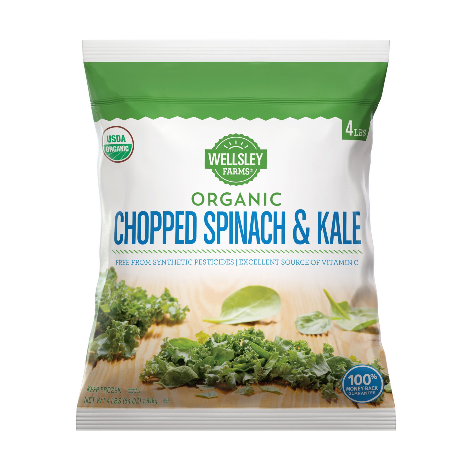 Wellsley Farms Organic Spinach Kale Blend, 4 lbs.