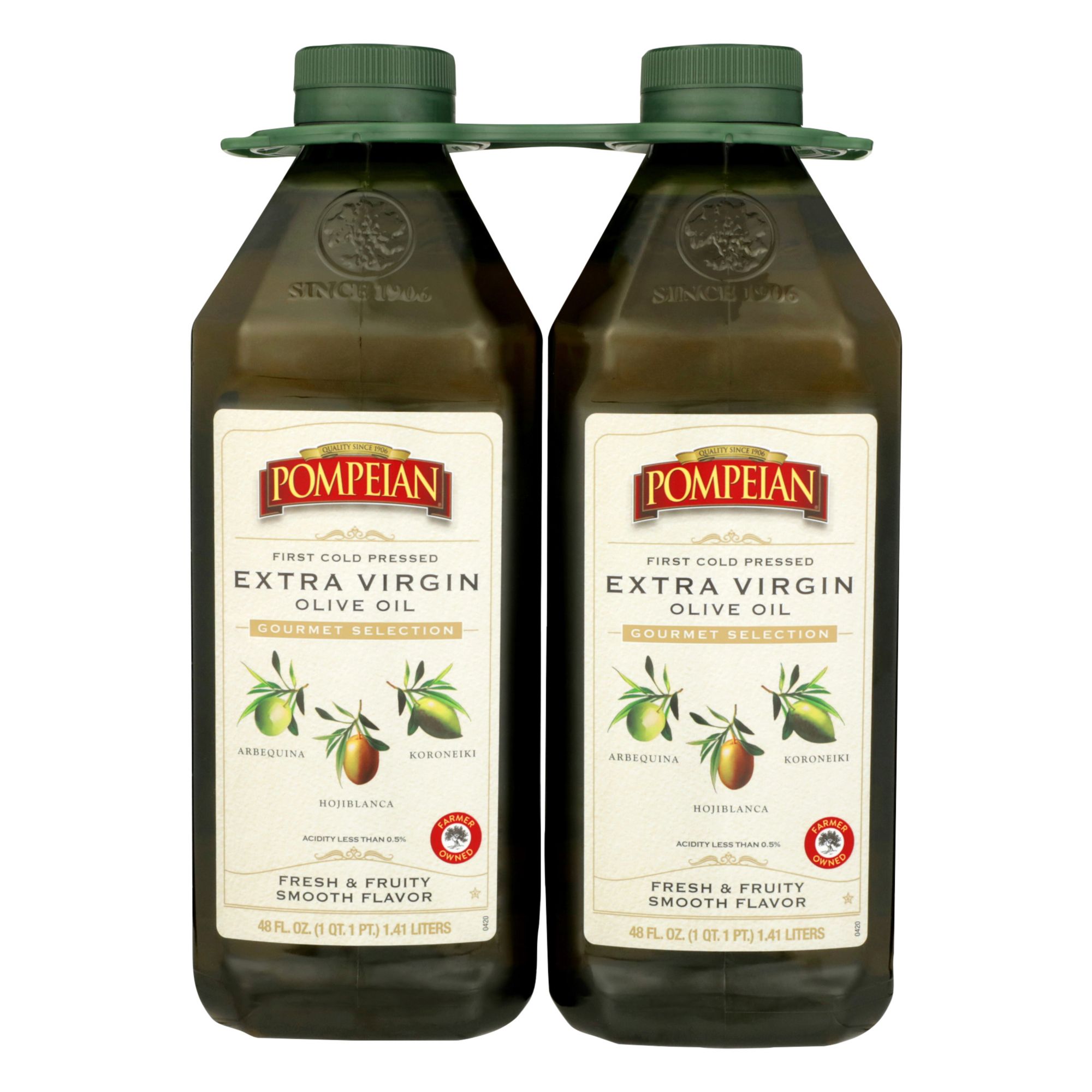 Pompeian First Cold Pressed Gourmet Selection Extra Virgin Olive Oil, 2 pk./48 fl. oz.