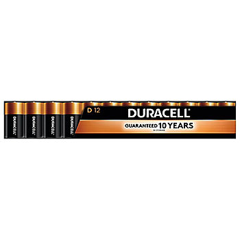 Duracell Coppertop alkaline D Batteries, 12 ct.