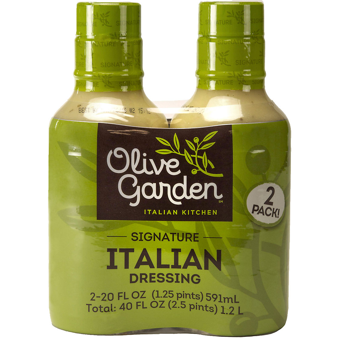 Olive Garden Signature Italian Dressing 2 Pk 20 Oz Bjs