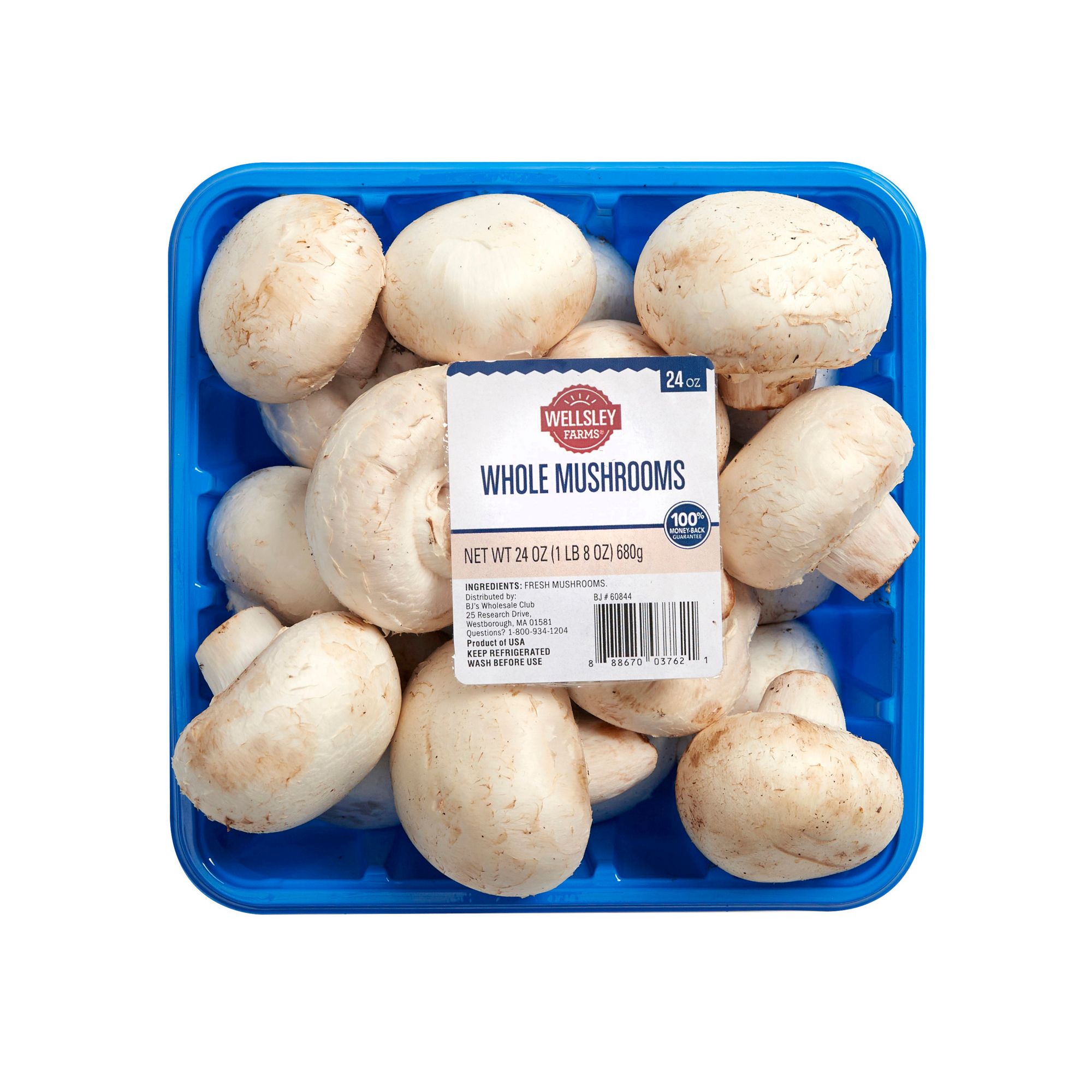 Wellsley Farms Whole Mushrooms, 24 oz.