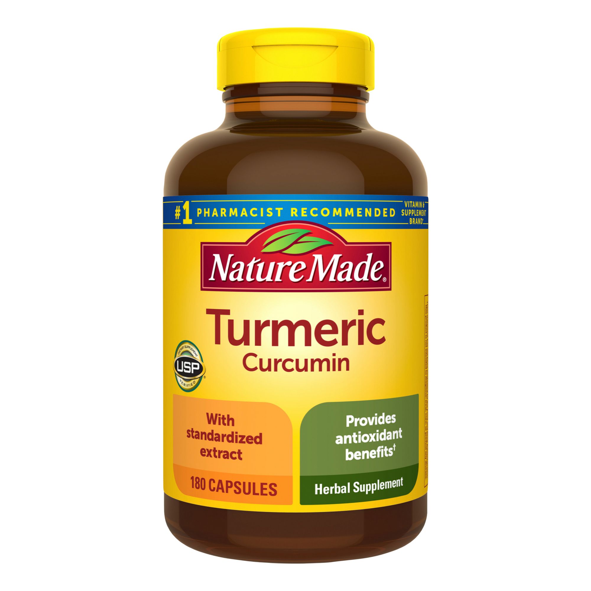 Nature Made Turmeric 500 mg Capsules, 180 ct.