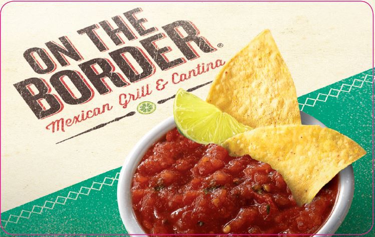$25 On The Border Mexican Grill and Cantina Gift Card