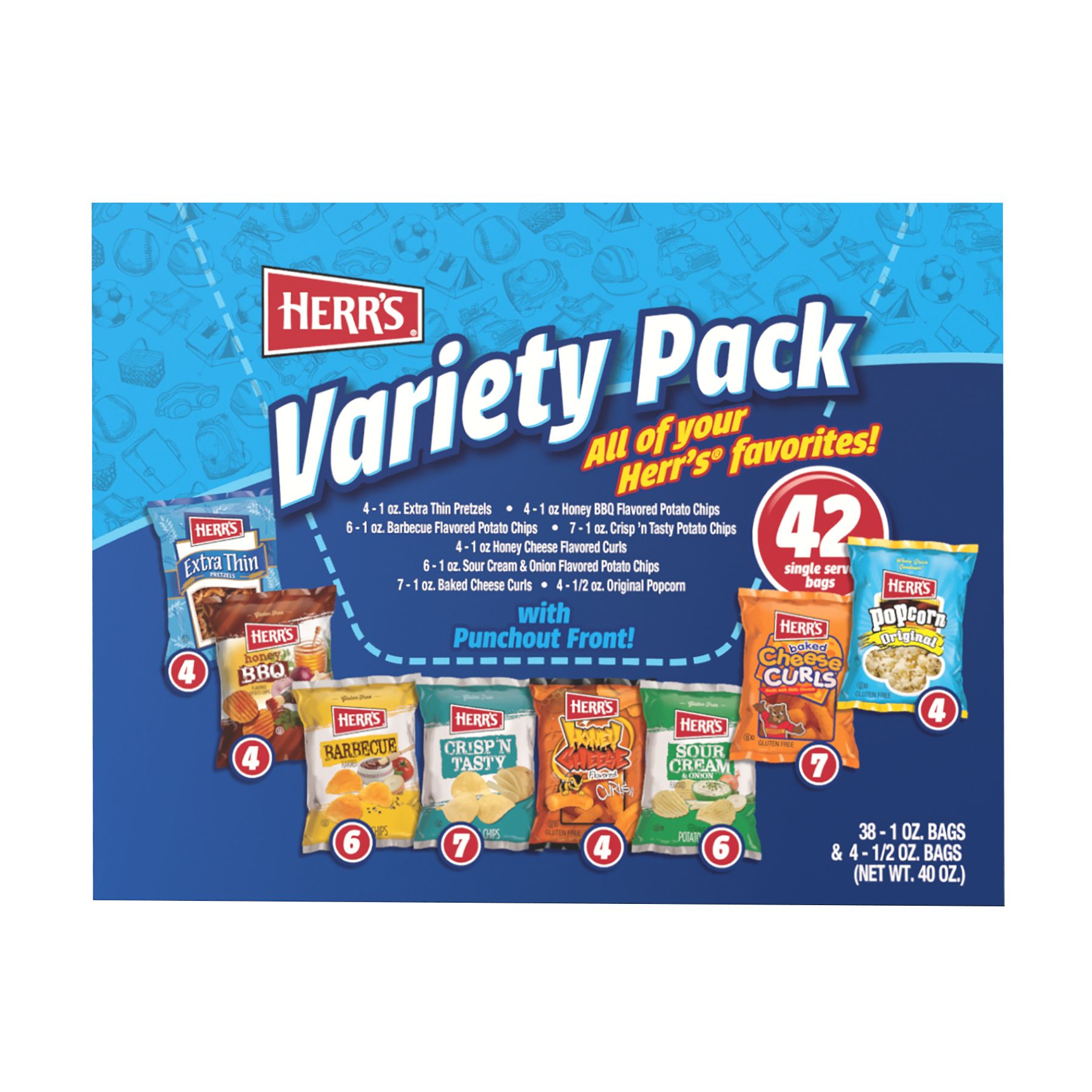 Herr's Snacks Variety Pack, 28 … curated on LTK