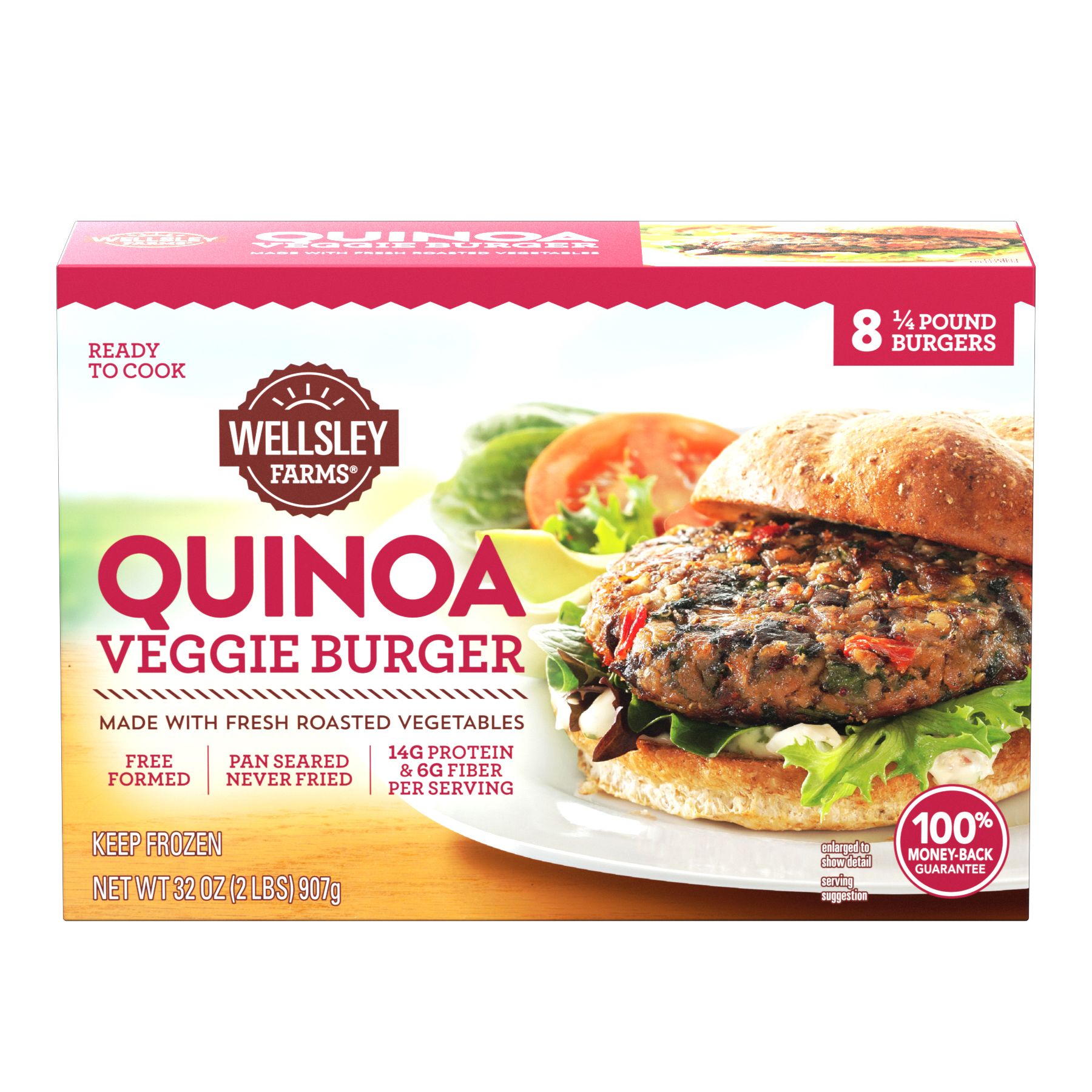 Wellsley Farms Quinoa Veggie Burgers, 8 ct.