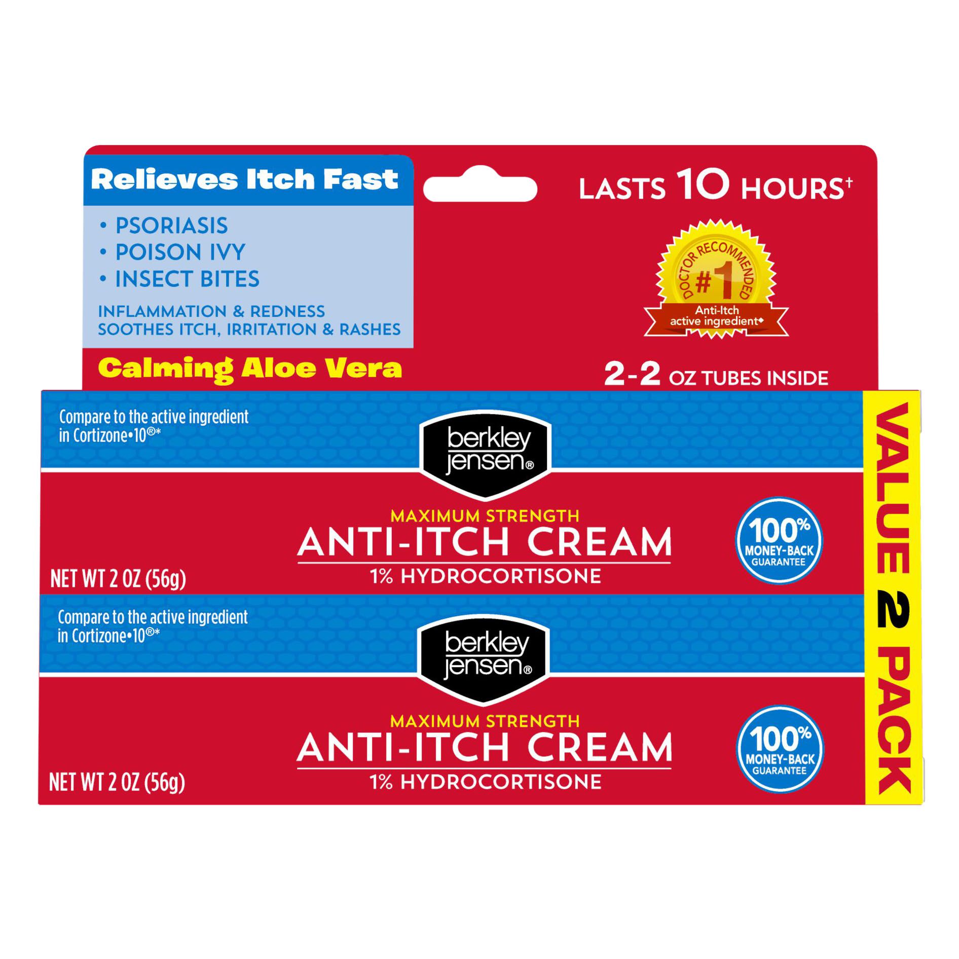 Berkley Jensen Hydrocortisone 1% Cream, 2 pk.