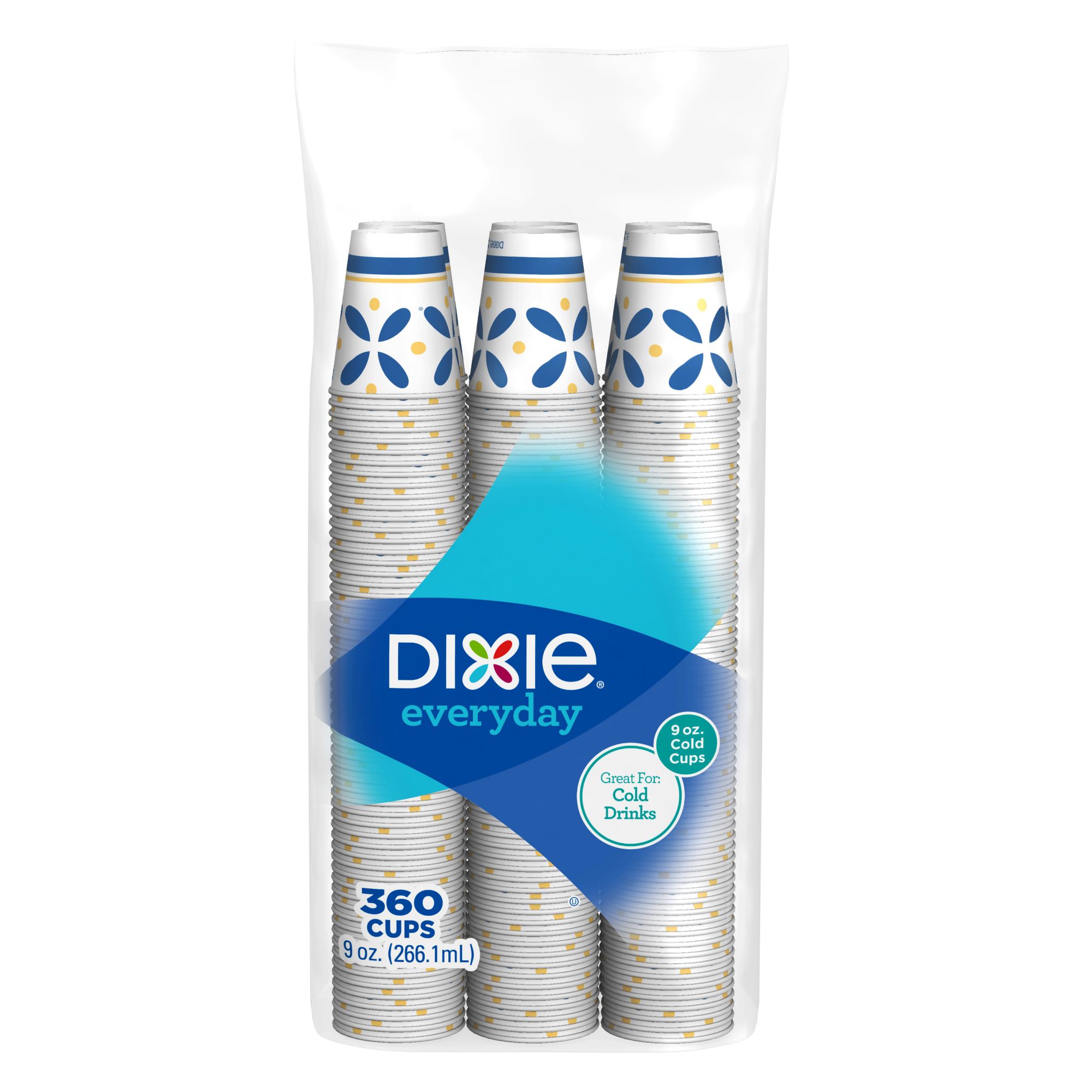 Dixie Disposable Paper Cup, Print, 9 oz, 50 count 