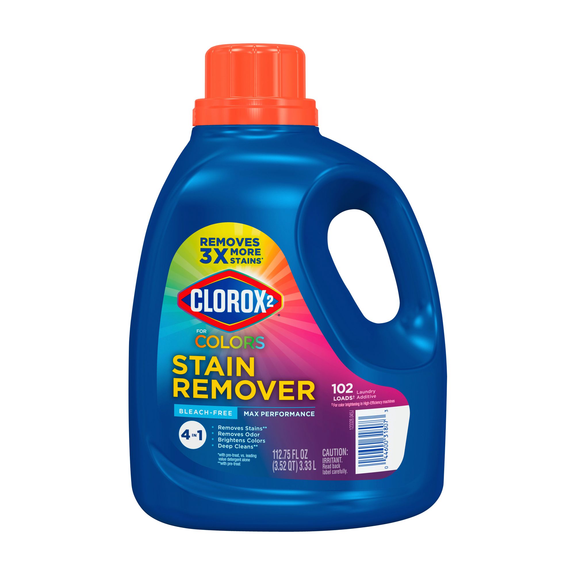 Clorox 2 H.E. Stain Remover & Color Booster, 112.75 Fluid Ounce