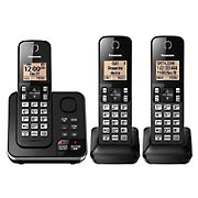 Panasonic DECT 6.0 PLUS 3-Handset Expandable Digital Cordless Phone with Answering System