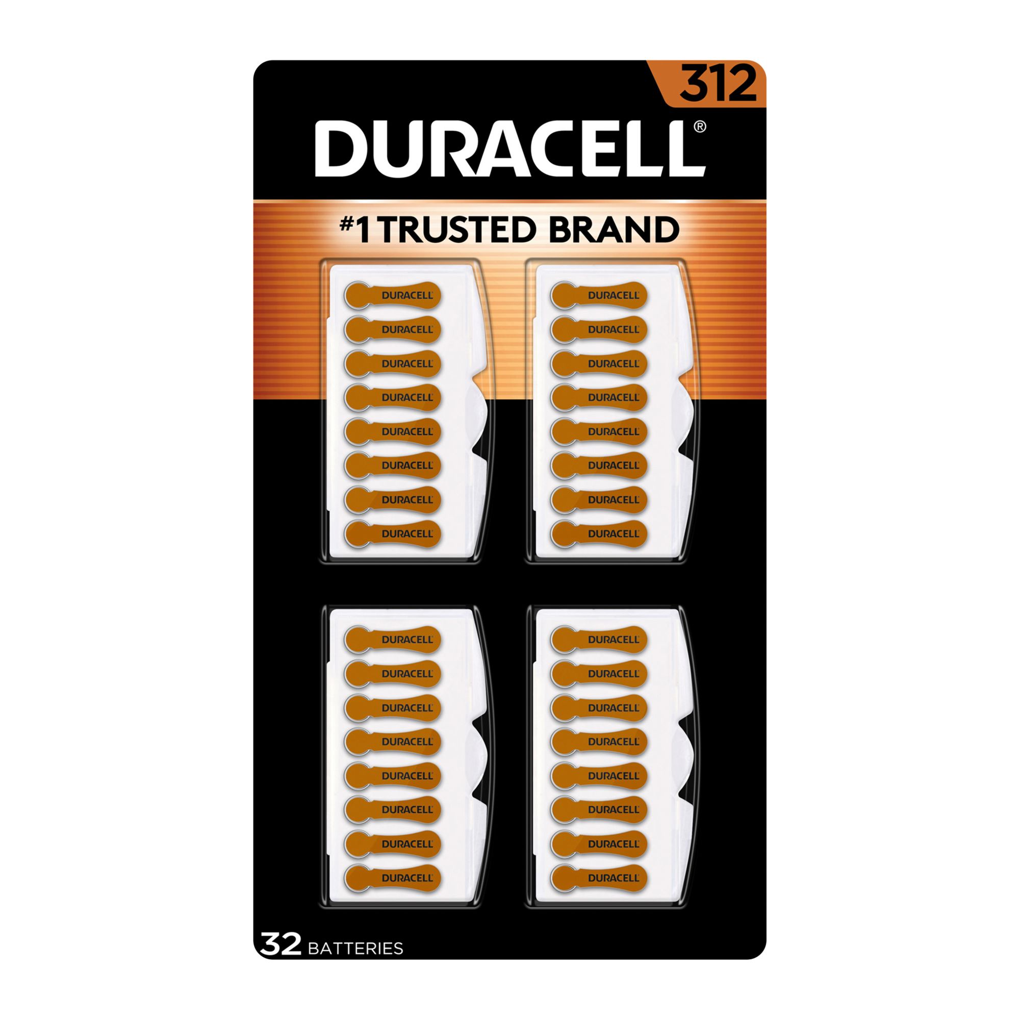 Duracell Hearing Aid 312 Battery, 32 ct.