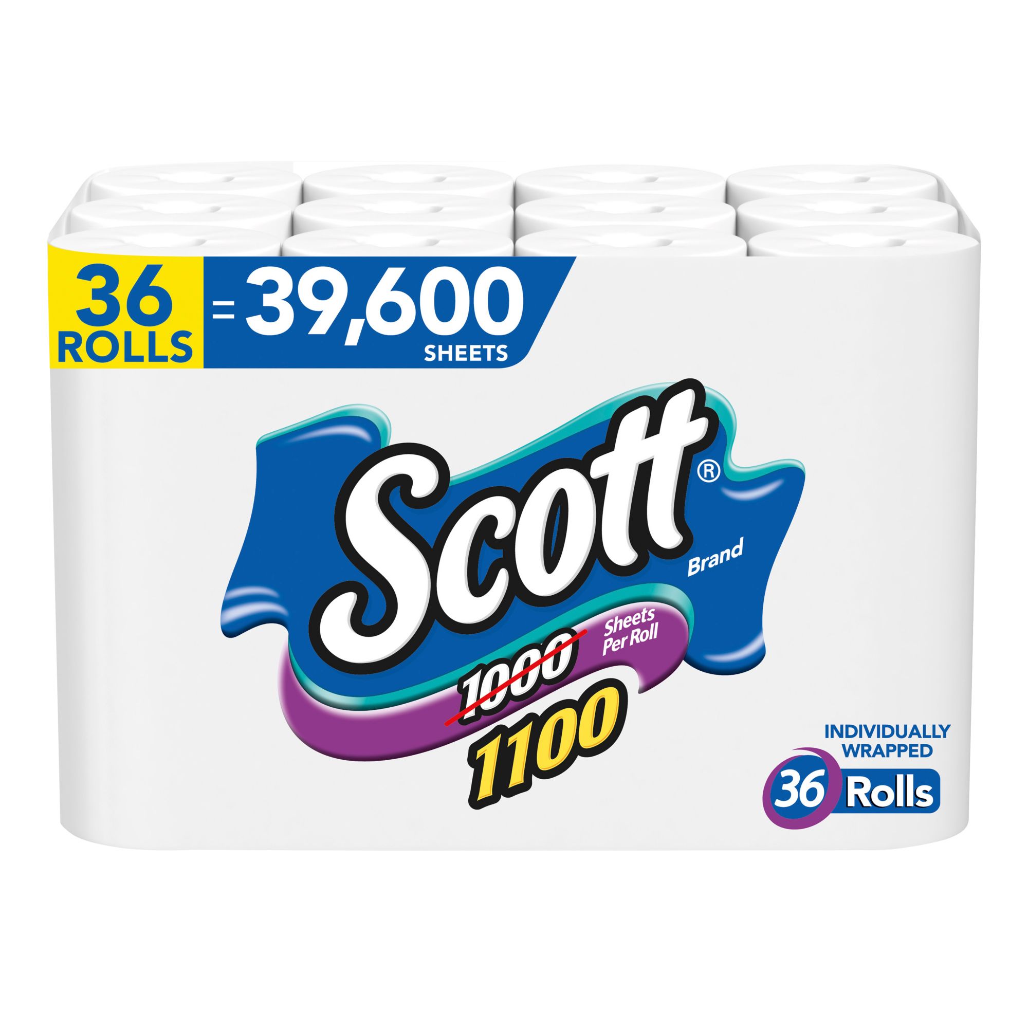 Scott 1100-Sheets, 1-Ply Bath Tissue, 36 ct.