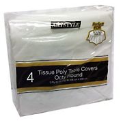 Artstyle 82&quot;x 82&quot; Round Tissue Table Cover, 4 pk.