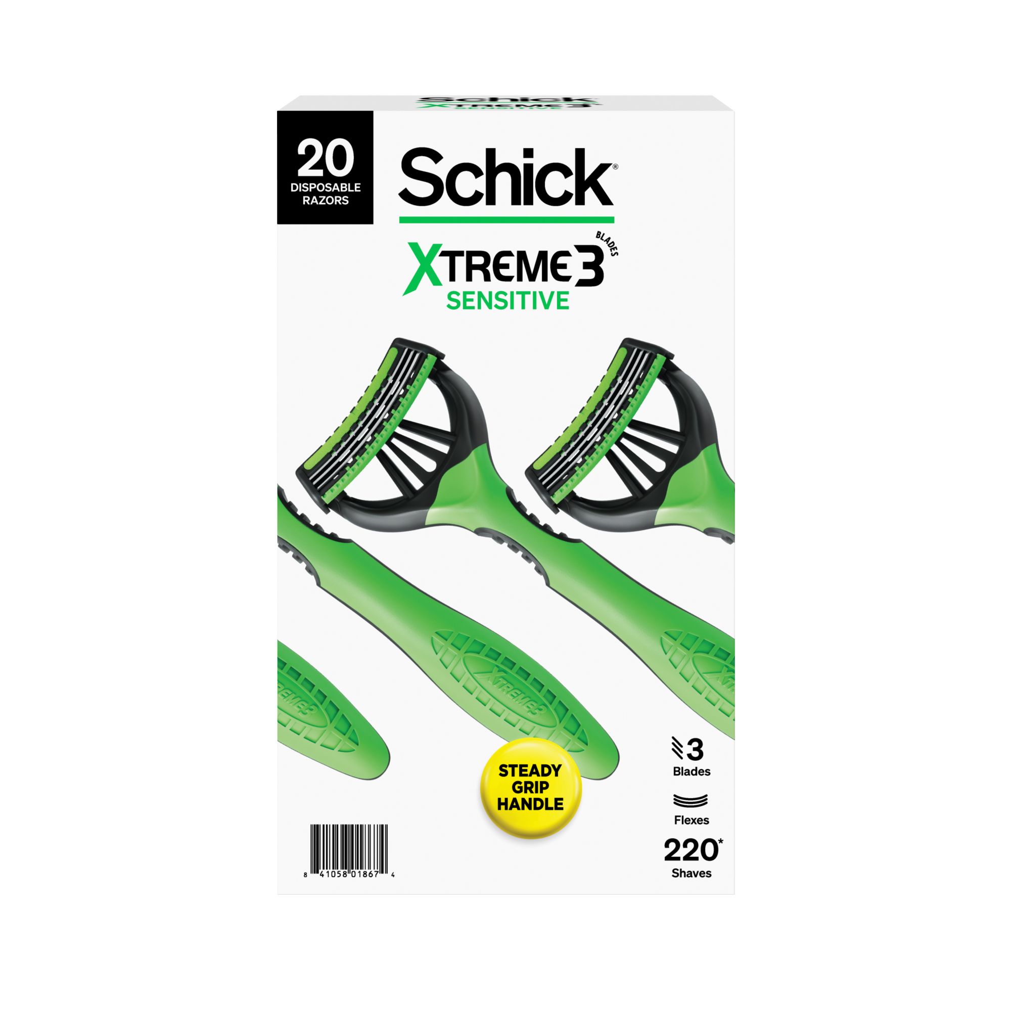 Schick Xtreme 3 Sensitive Men's Disposable Razor, 20 ct.