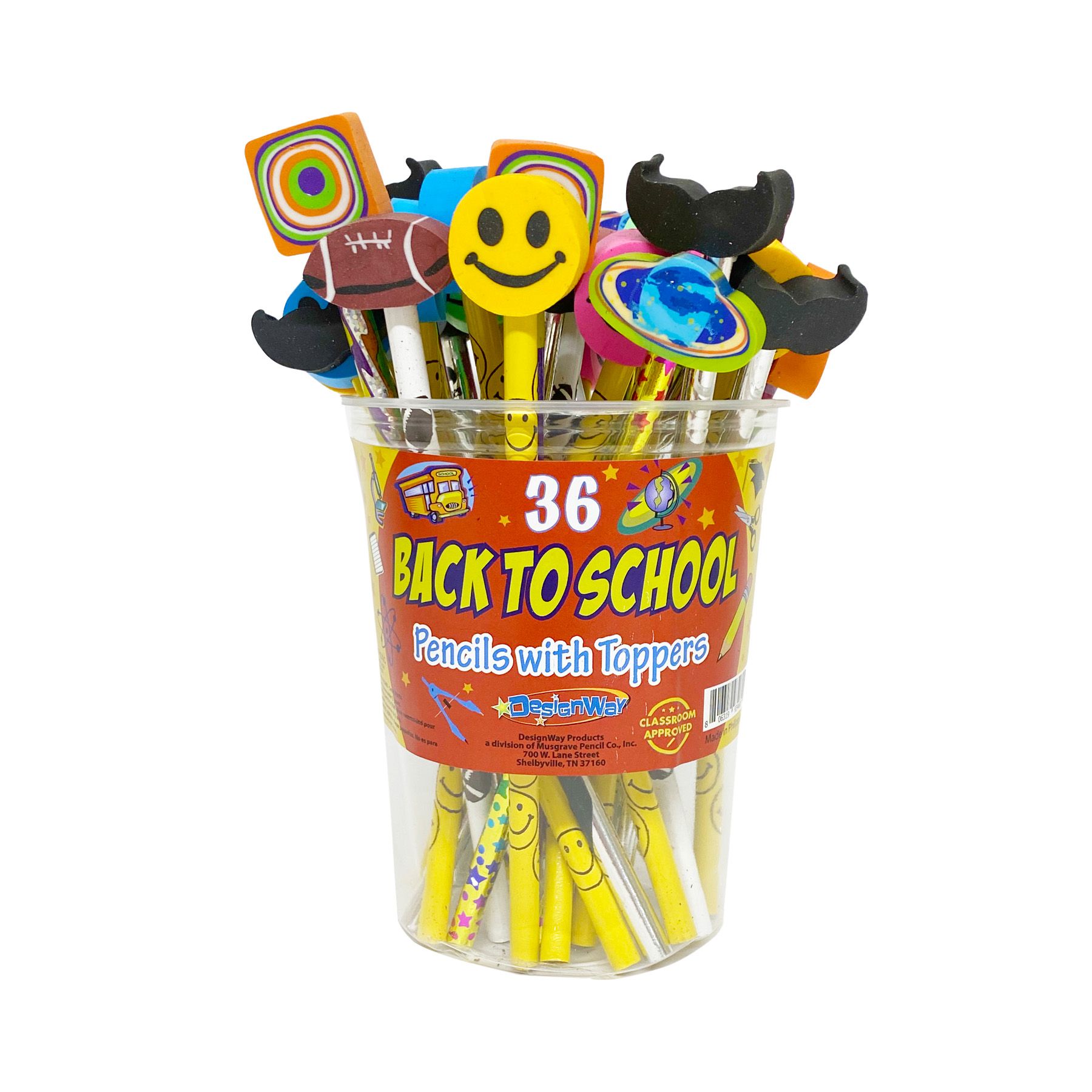 Happy Holidays Scented Pencil Toppers 5 Pack - Prestonwood Bookstore