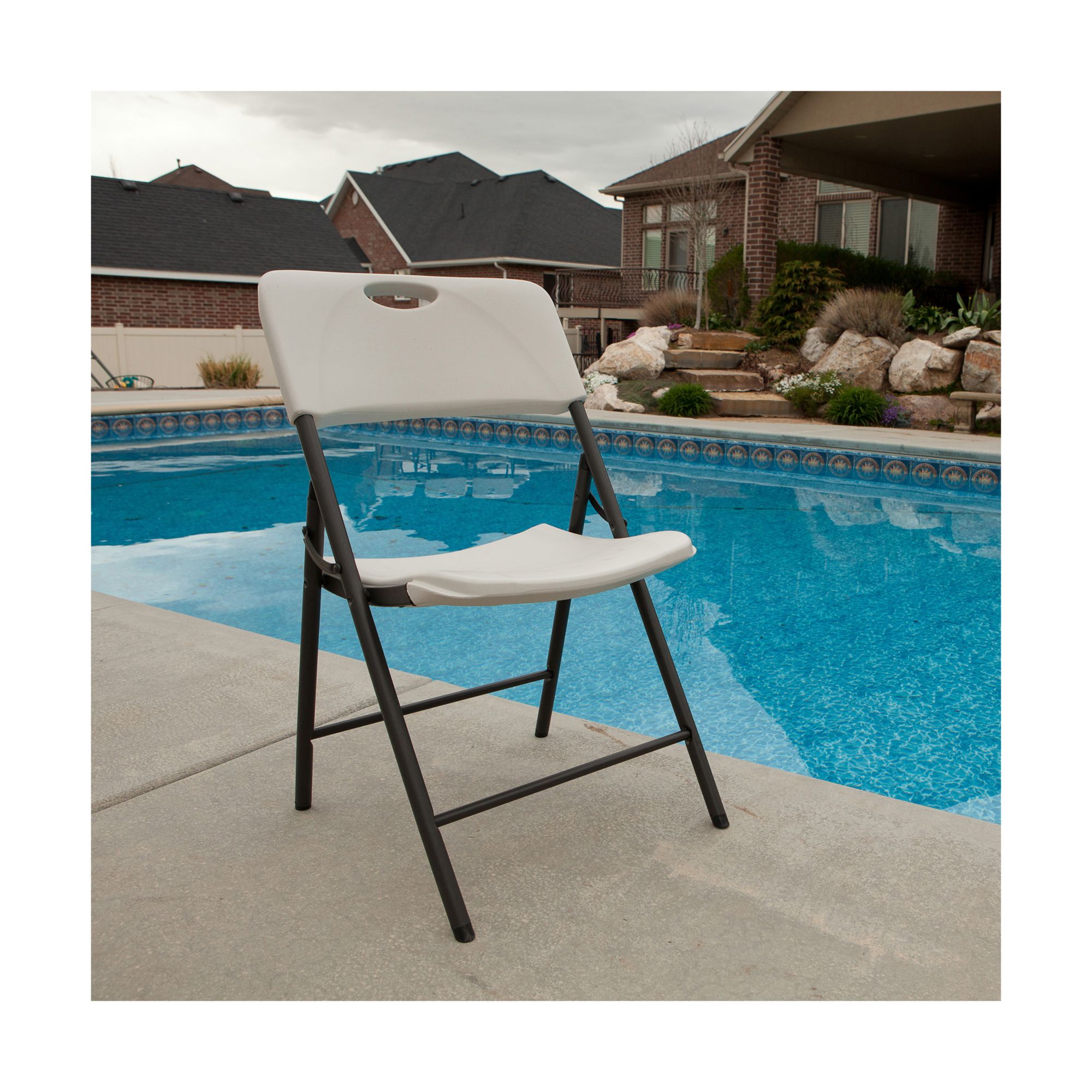 Lifetime Folding Chair, Black