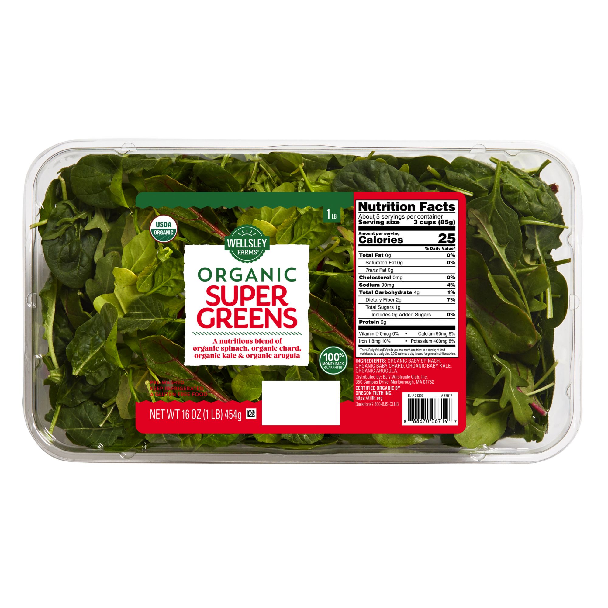 Wellsley Farms Organic Super Greens, 16 oz.