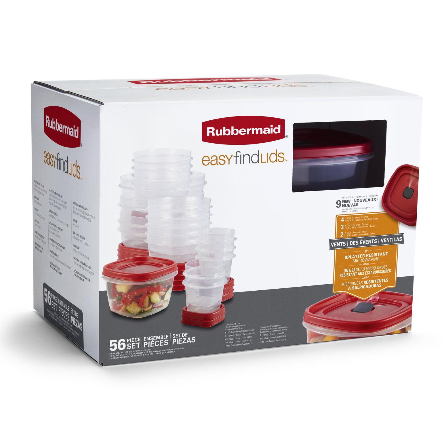 Rubbermaid 40-Piece Easy Find Lid Food Storage Set