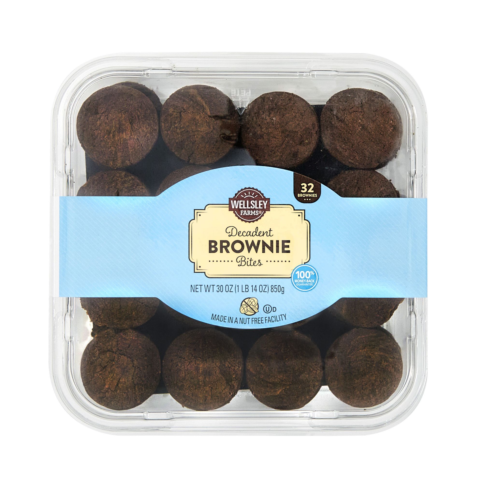 Wellsley Farms Brownie Bites, 32 ct.