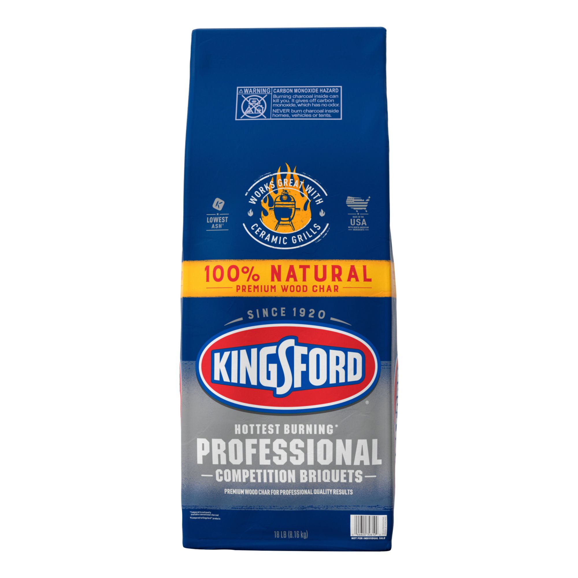 Kingsford Charcoal Professional Briquettes, 2pk./18lbs