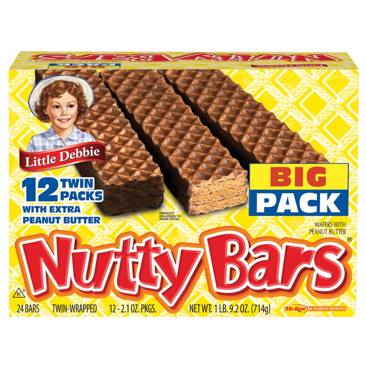 Little Debbie Honey Buns, 3 Big Pack Boxes, 36 Individually Wrapped Pastries