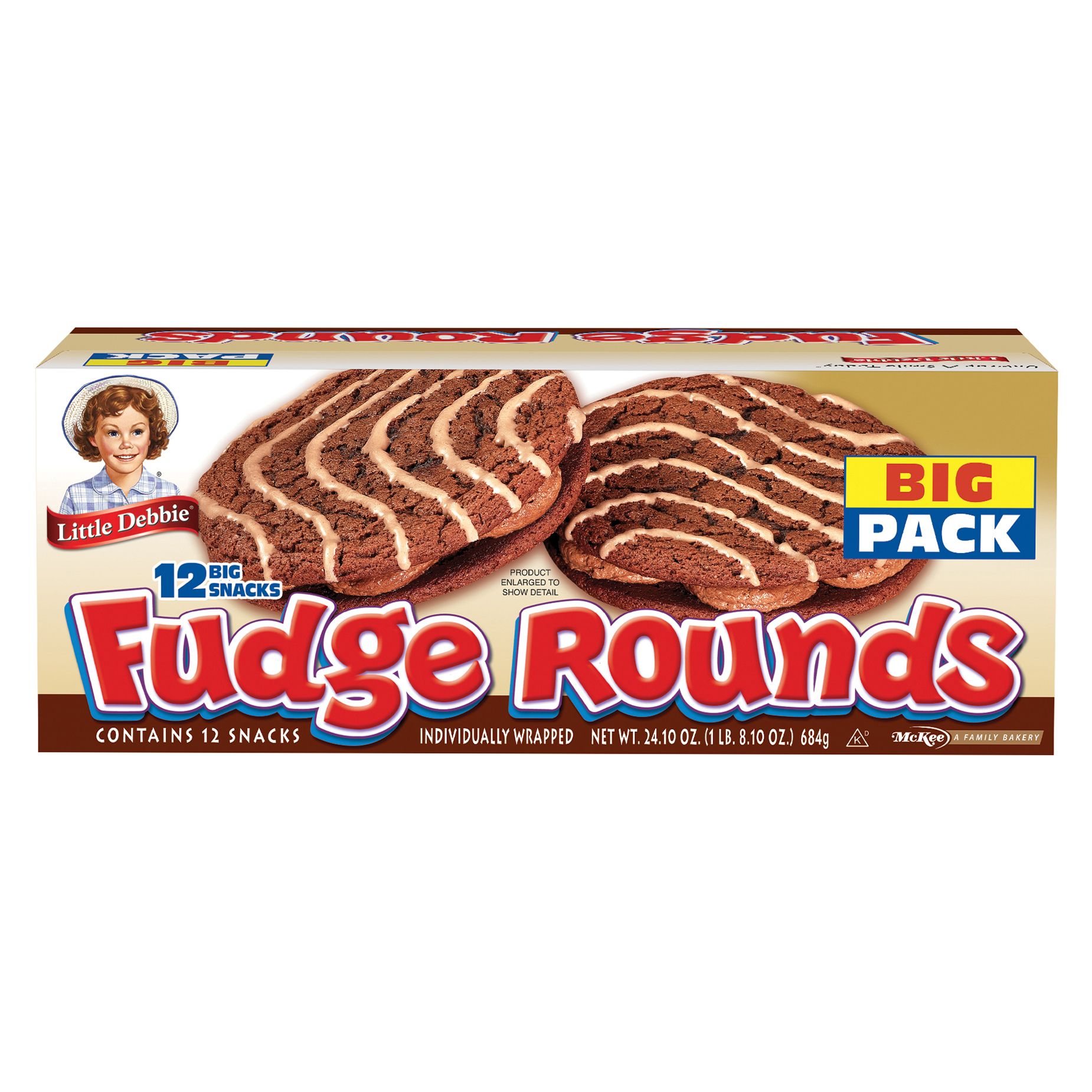 Little Debbie Fudge Rounds, 12 pk./24.1 oz.