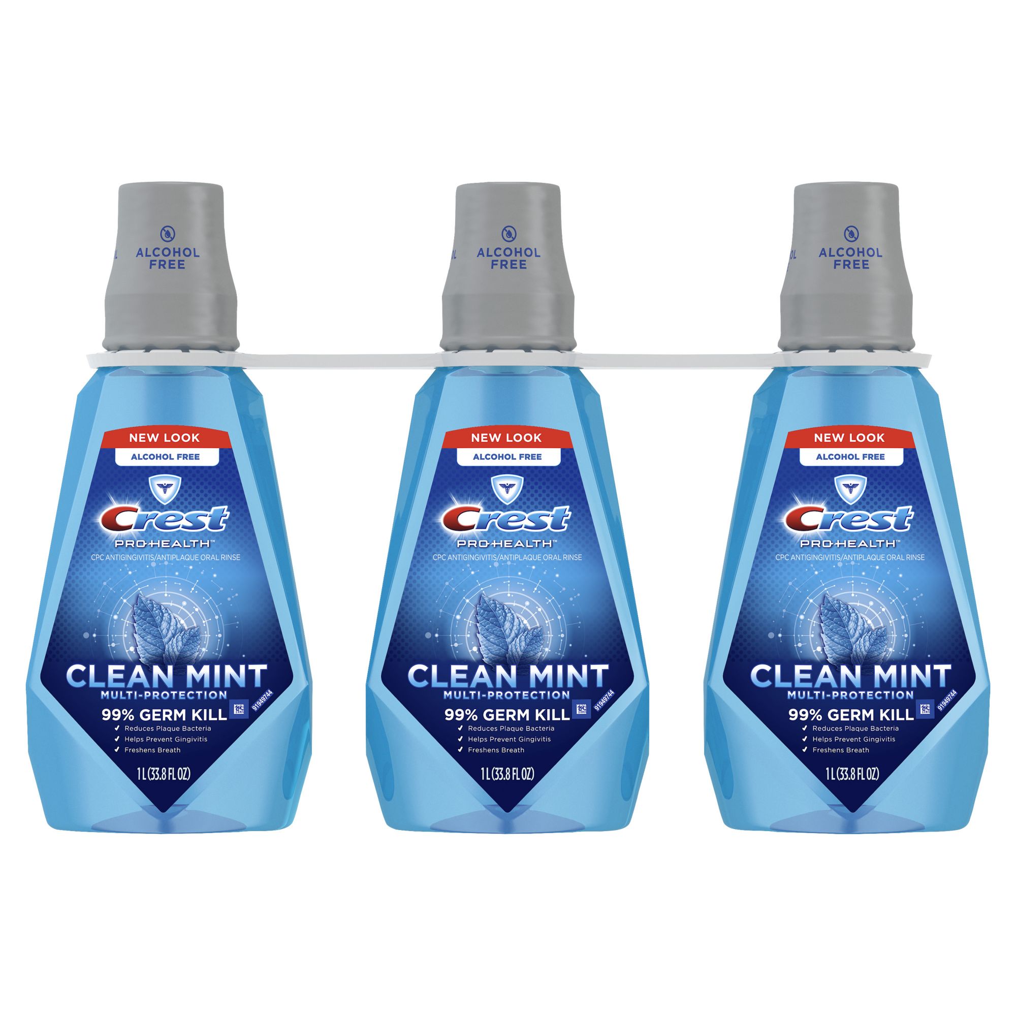 Crest Pro-Health Multi-Protection Mouthwash, 3 pk./1L - Clean Mint