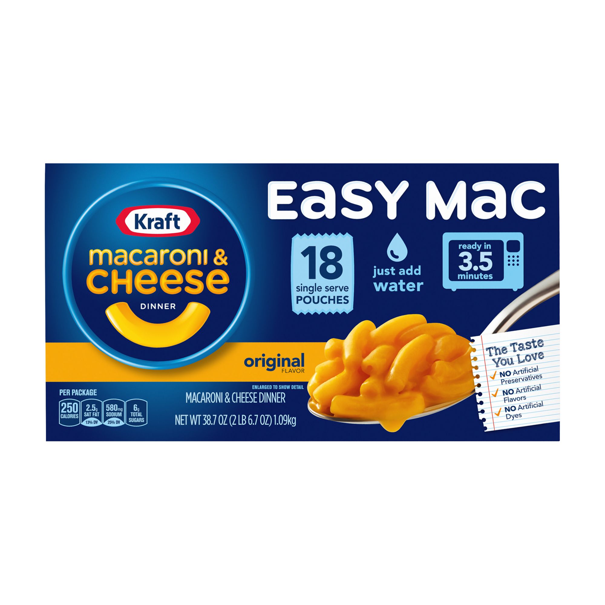 Kraft Macaroni and Cheese (18 ct. box)