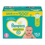 Pampers Swaddlers Diapers, Size 3, 152 ct.