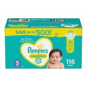 Pampers Swaddlers Diapers, Size 5 116 ct.