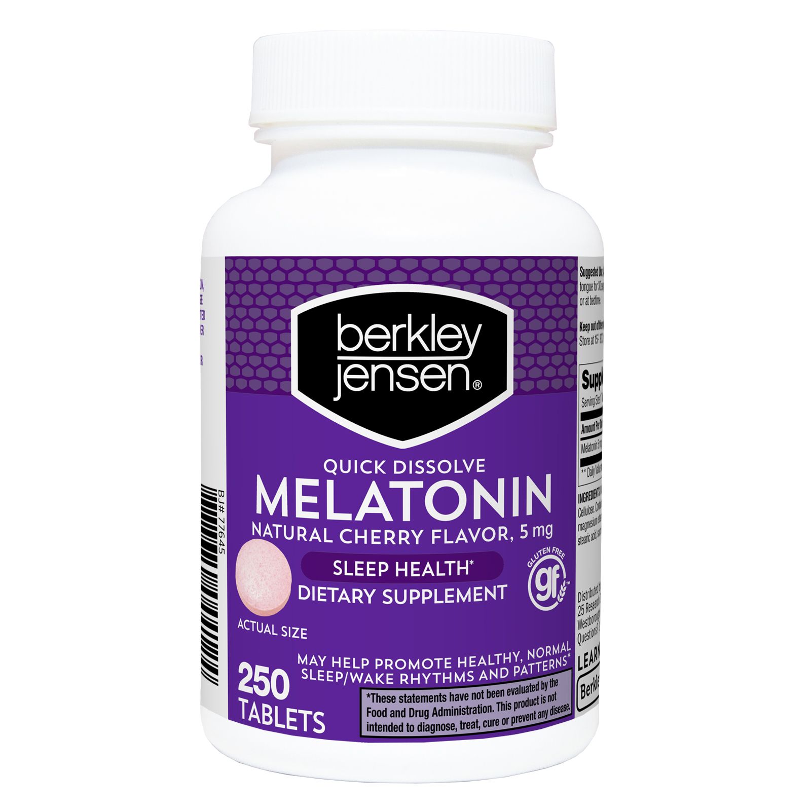 Berkley Jensen 5mg Melatonin 250 Ct Bjs Wholesale Club