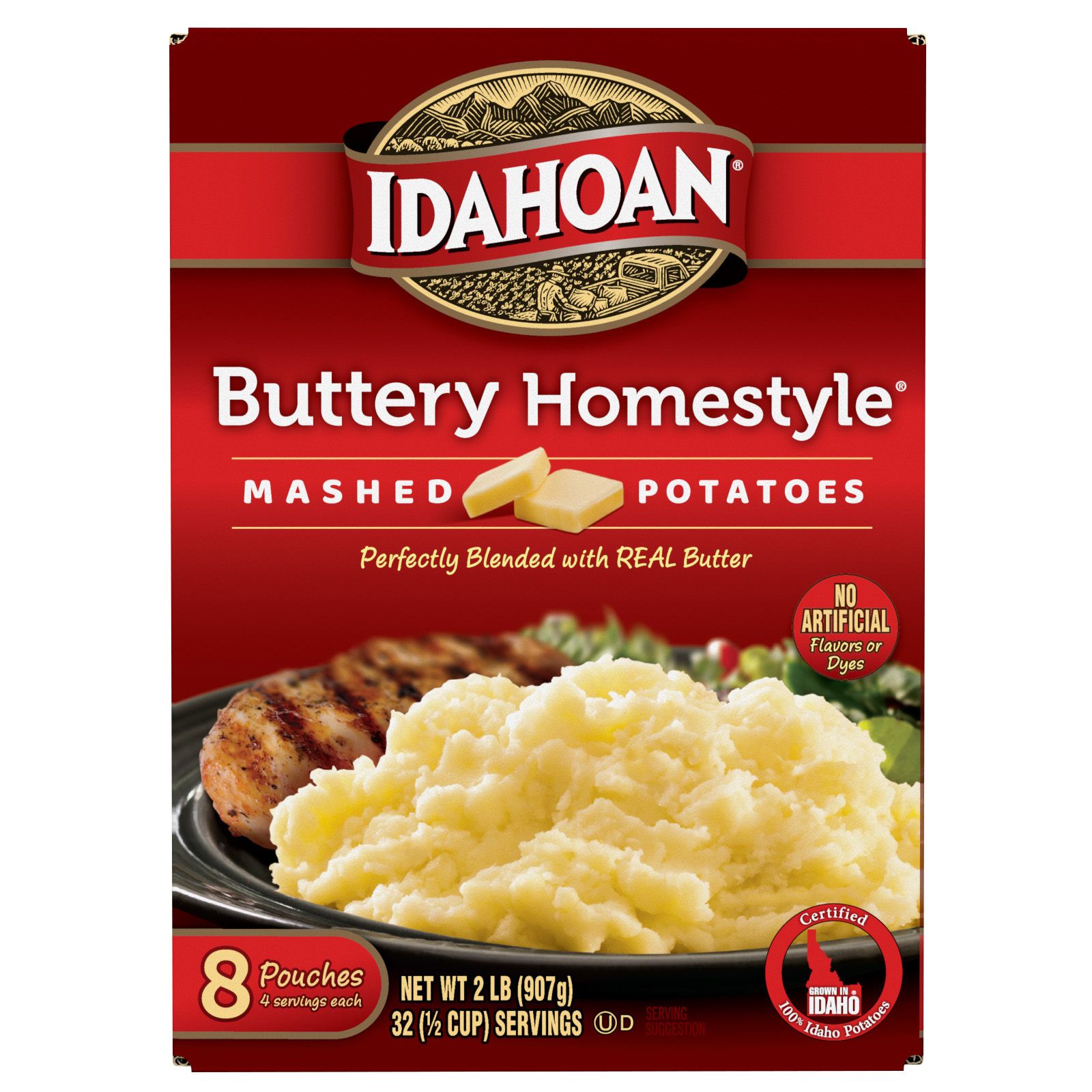 Idahoan Buttery Homestyle Mashed Potatoes, 8 pk.
