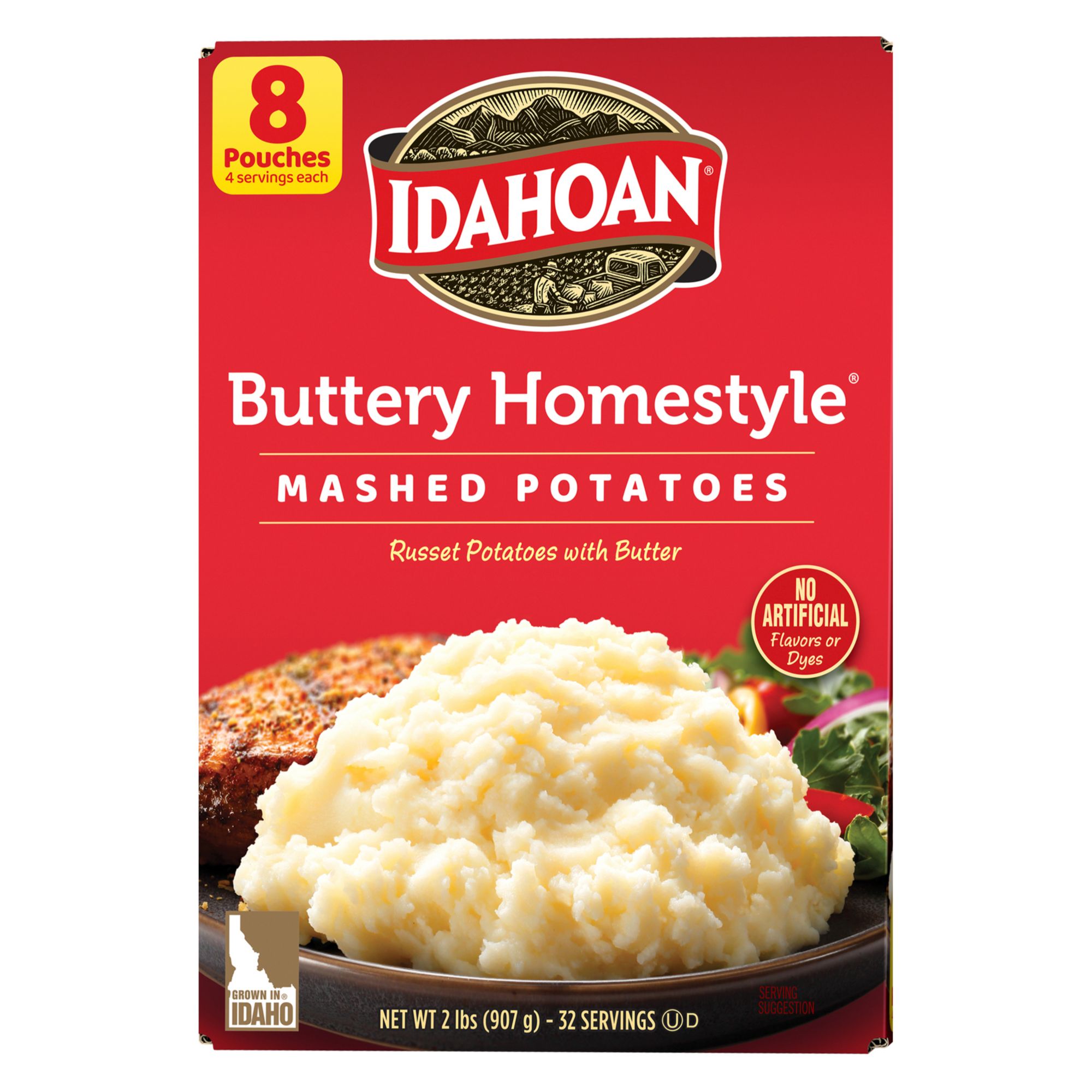 Idahoan Buttery Homestyle Mashed Potatoes, 8 pk.