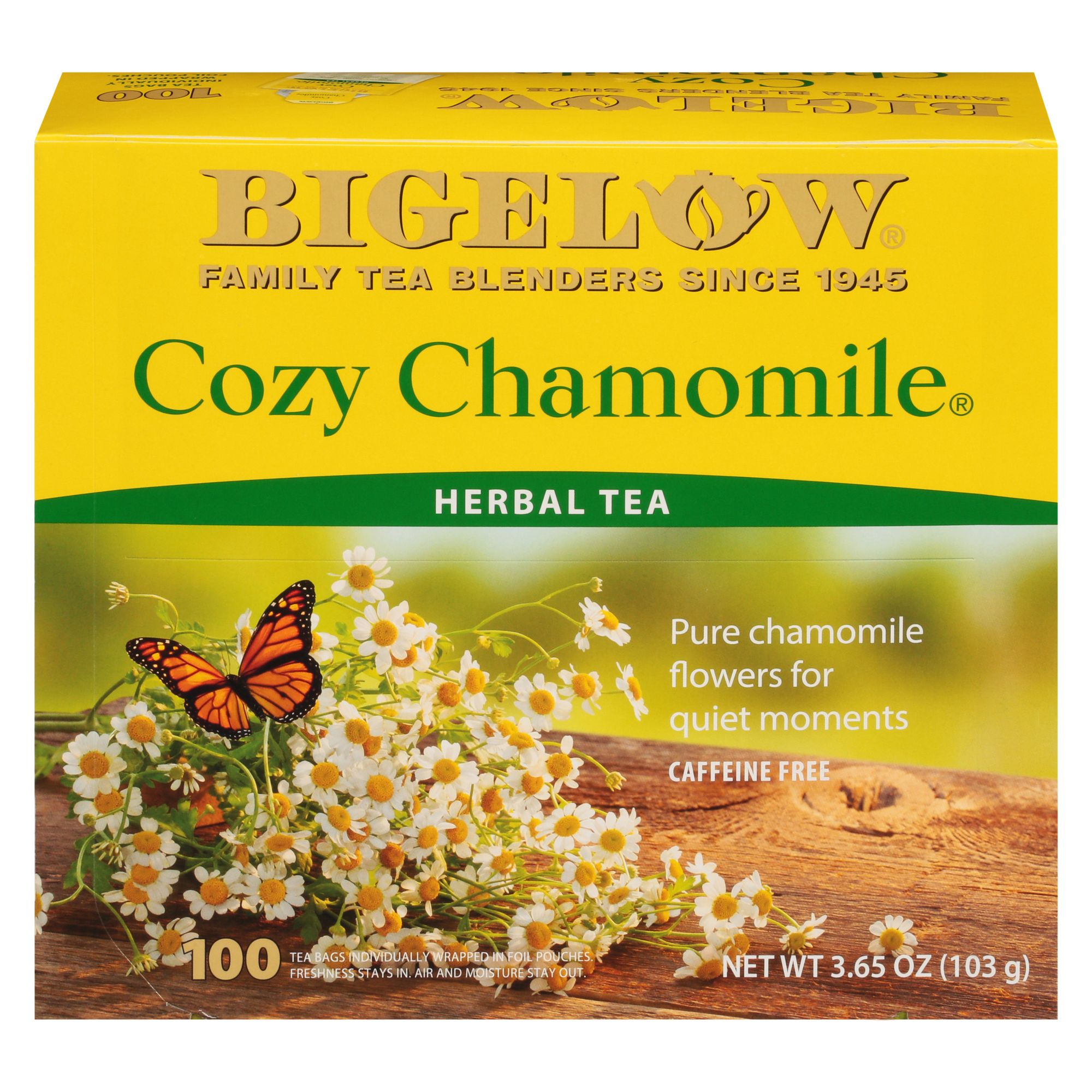 Bigelow Cozy Caffeine Free Chamomile Tea, 100 ct.