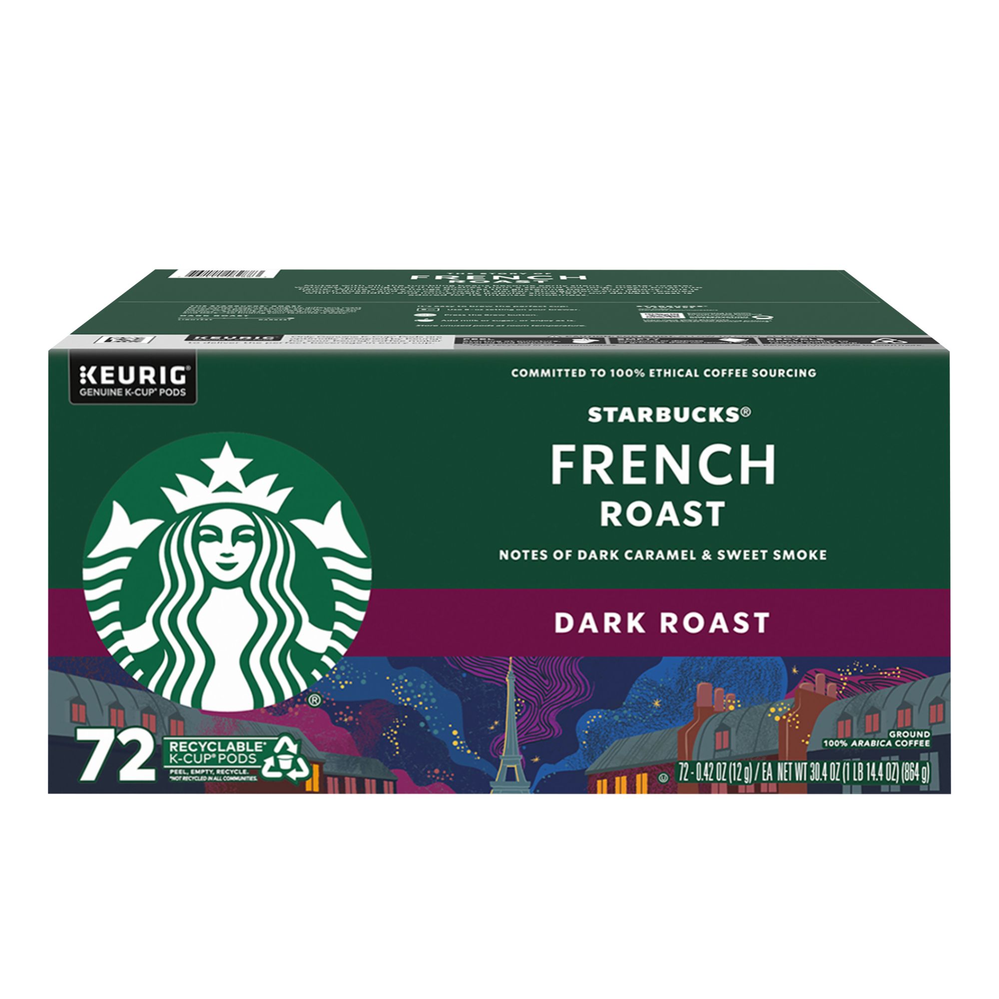 Starbucks Coffee Single Origin Sumatra Dark Roast K-Cup, 72-count