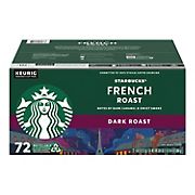 Starbucks French Roast Dark Roast K-Cup Pods for Keurig Brewers, 1 box (72 pods)