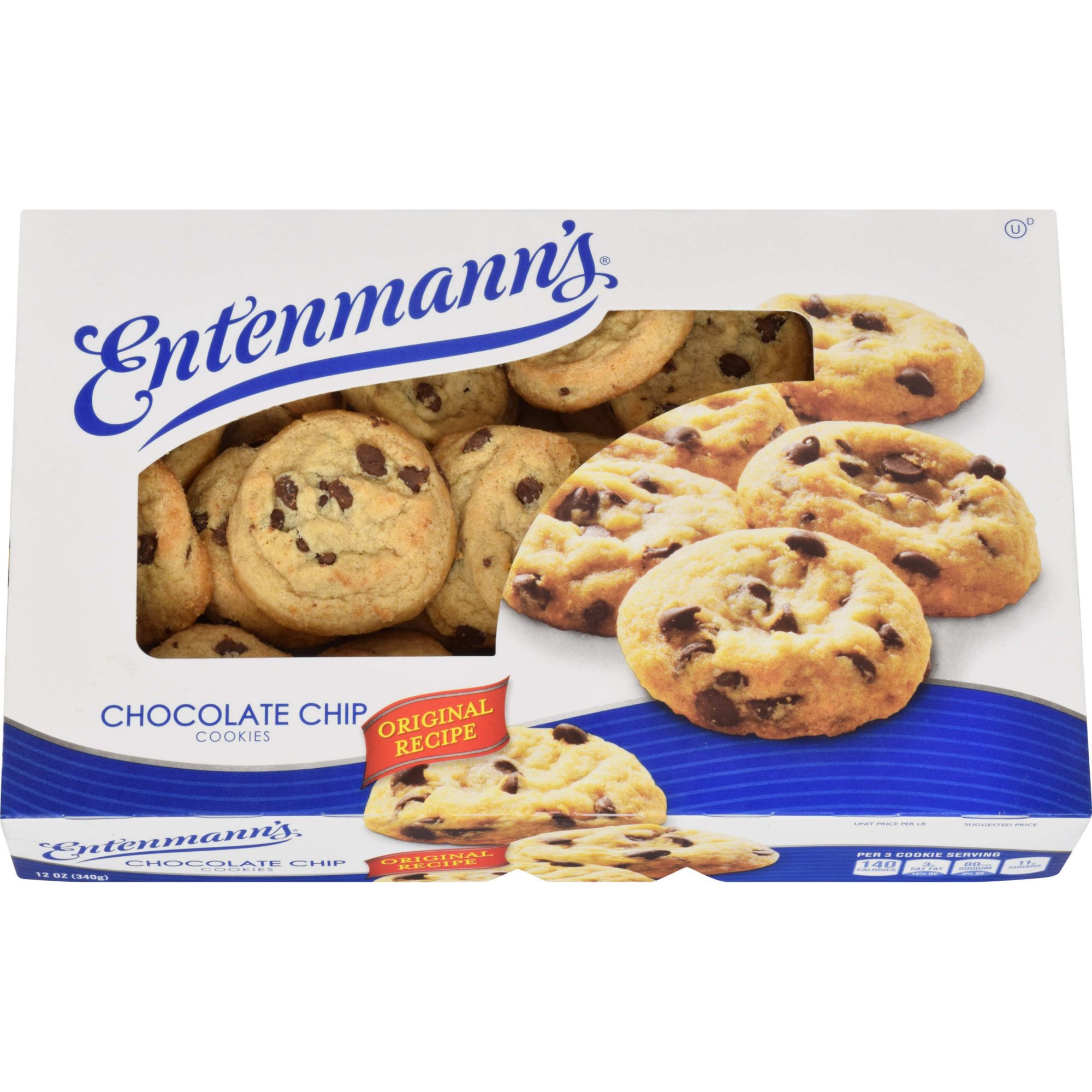 Entenmann's Original Recipe Soft Baked Chocolate Chip Cookies, 12 oz