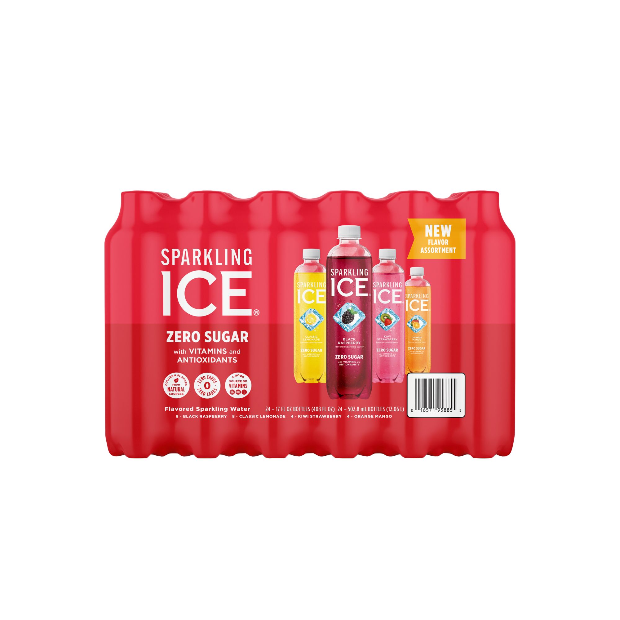 Ice Sparkling Water Naturally Flavored , 24 pk.